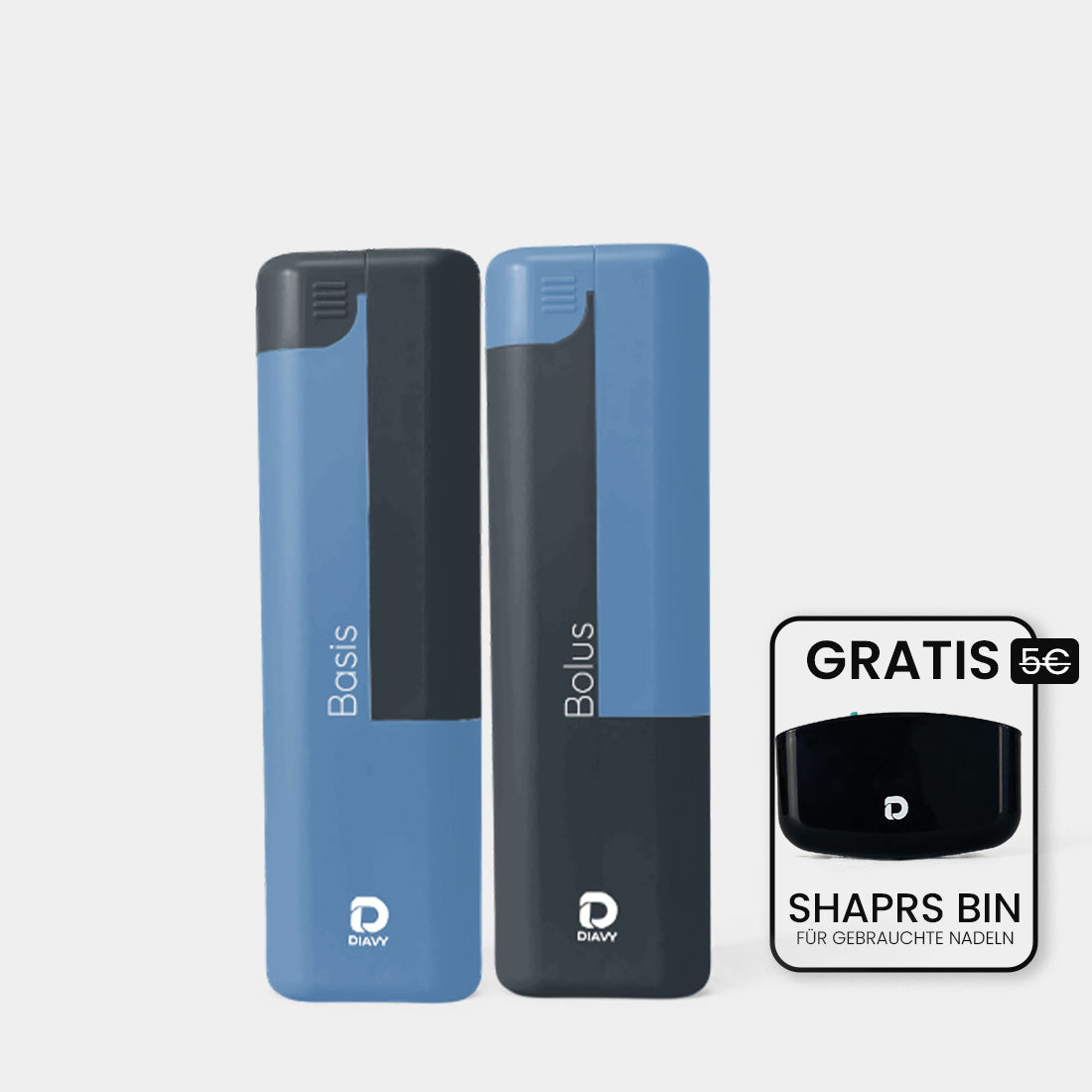 DIAVY Unique Two Pen & Needle Case Bundle + Free Sharps Bin