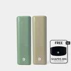 Lot de deux étuis + bac à objets tranchants gratuit