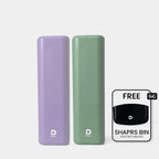 Lot de deux étuis + bac à objets tranchants gratuit