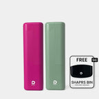 Lot de deux étuis + bac à objets tranchants gratuit